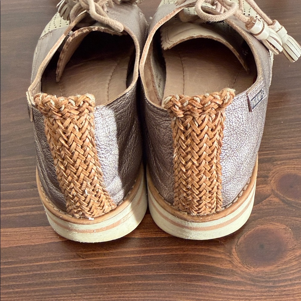 Coastal Leather Oxford Shoes Perforated Tassel Lace Up Comfort EU 39 - Picture 4 of 8